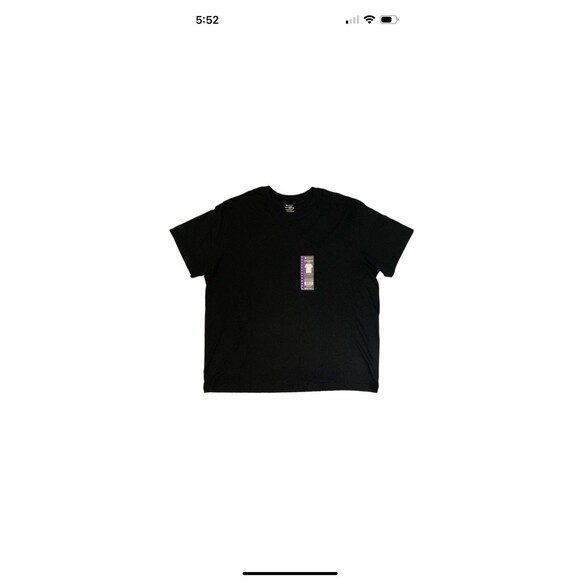 Member's Mark Men's Essential Crew Tee In Black Size 3XL New - Picture 6 of 8